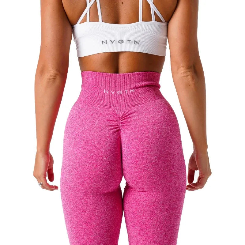 NVGTN Speckled Scrunch Seamless Leggings for Women - Soft High-Waisted Workout Tights, Yoga Pants & Gym Wear | Perfect for Fitness, Running, Pilates & Lounge Wear