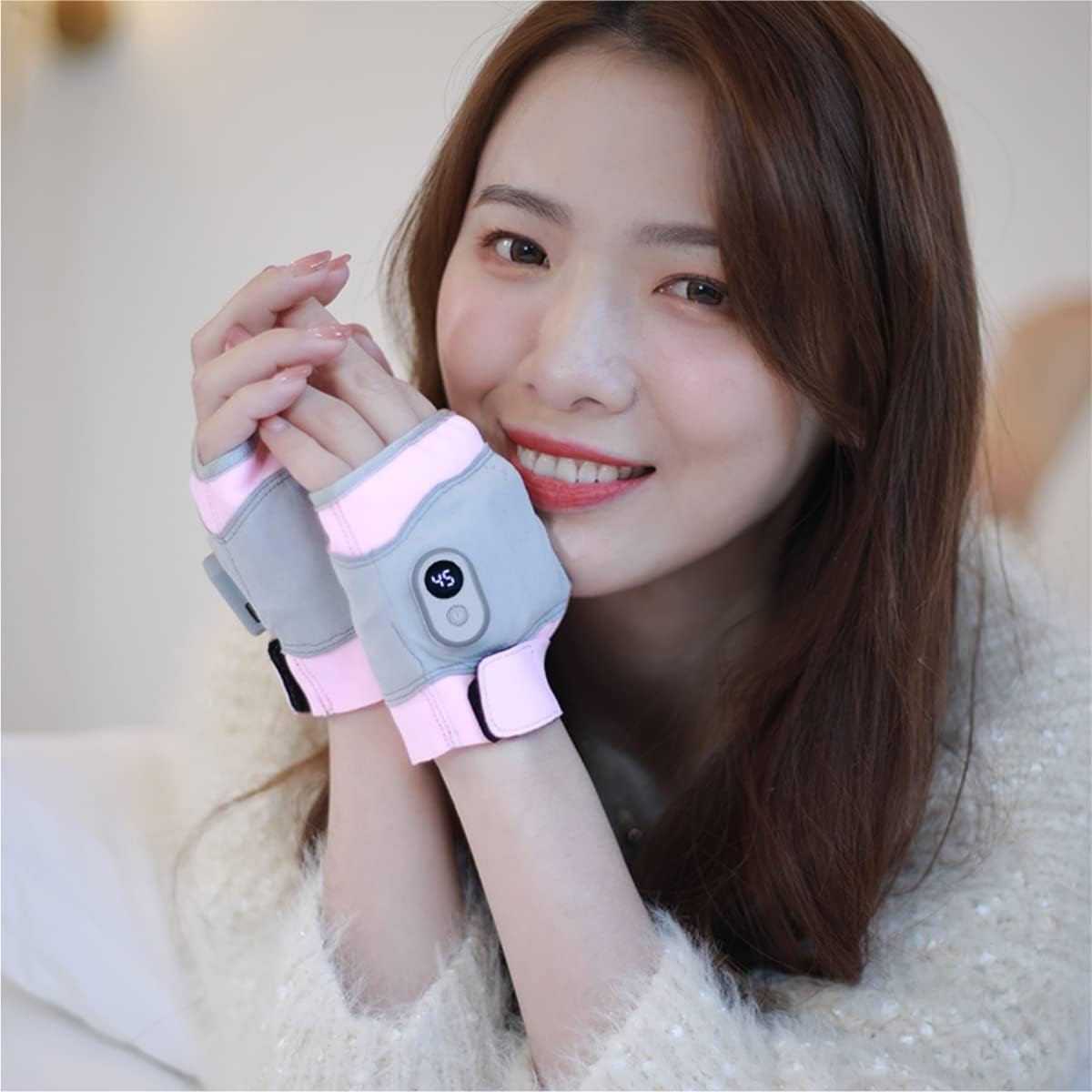 Electric Fingerless Heating Gloves for Writing - Rechargeable Hand Warmers for Students & Office Workers - Perfect for Indoor & Outdoor Use in Cold Weather, Typing, Studying, and Winter Activities