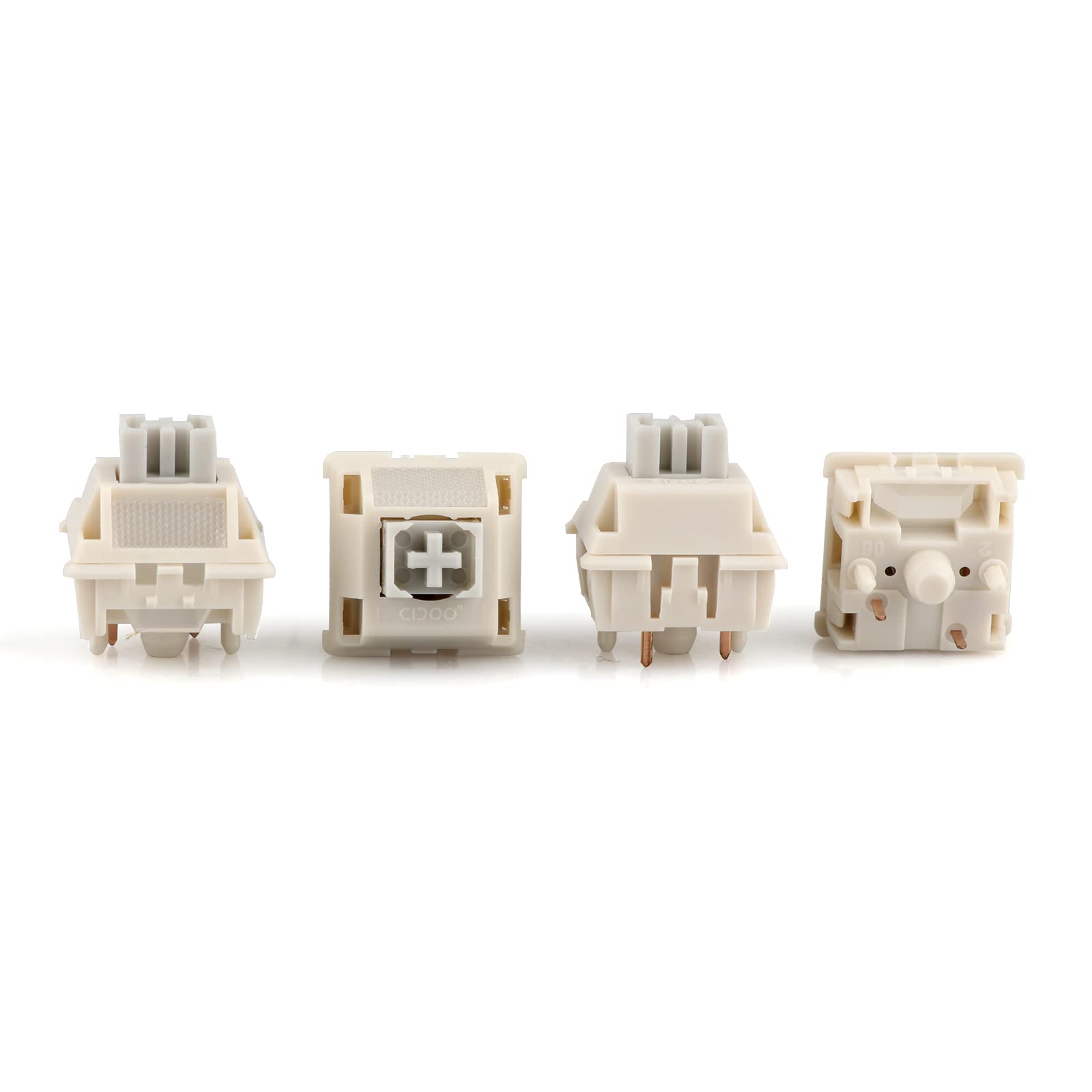 EPOMAKER CIDOO 35-Piece Matte Mechanical Keyboard Switches - Linear, Pre-Lubed, 5-Pin Gaming Switches for DIY Custom Keyboards (Gray) | Perfect for Esports, Typing & Mechanical Keyboard Enthusiasts