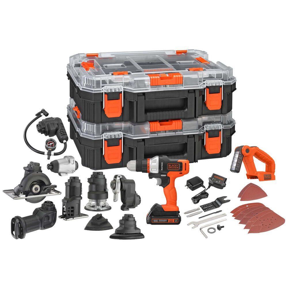 MATRIX™ 20V MAX* Cordless Drill and Driver Kit with 10 Accessories | Compact Storage Case | Perfect for DIY Projects, Home Repairs & Construction Work