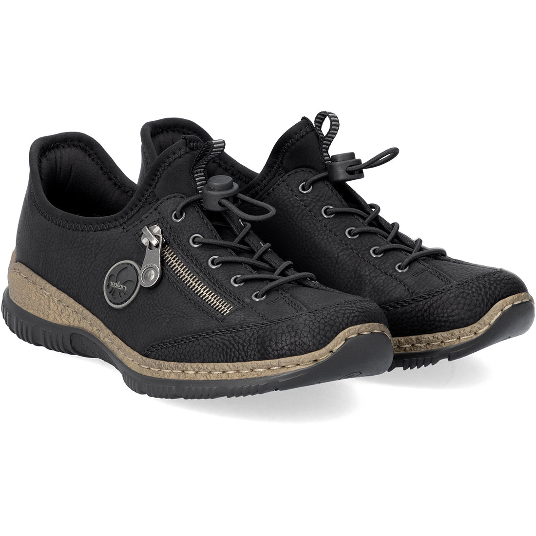 Rieker Nikita 67 Black Women's Comfort Shoes - Stylish & Lightweight for Work, Walking & Everyday Wear