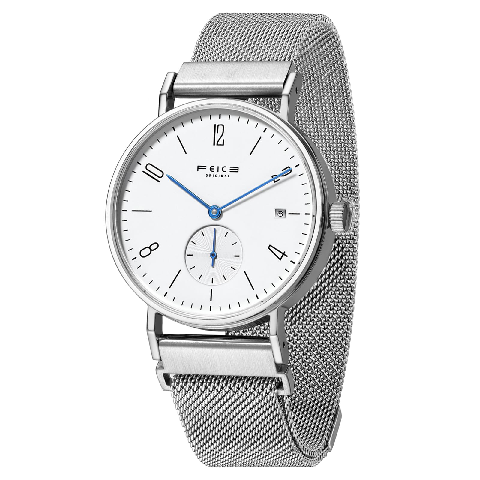 FEICE Bauhaus Automatic Watch for Men & Women - Waterproof Sapphire Crystal Analog Mechanical Watch - Unisex Minimalist Design for Business, Casual & Formal Occasions