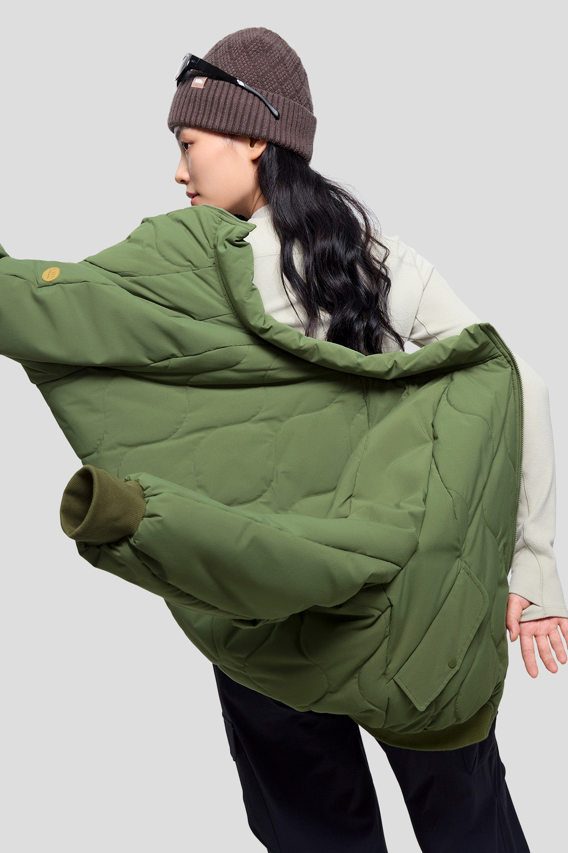 AirLite Women's Bomber Jacket - Lightweight Windbreaker for Outdoor Activities, Travel & Casual Wear