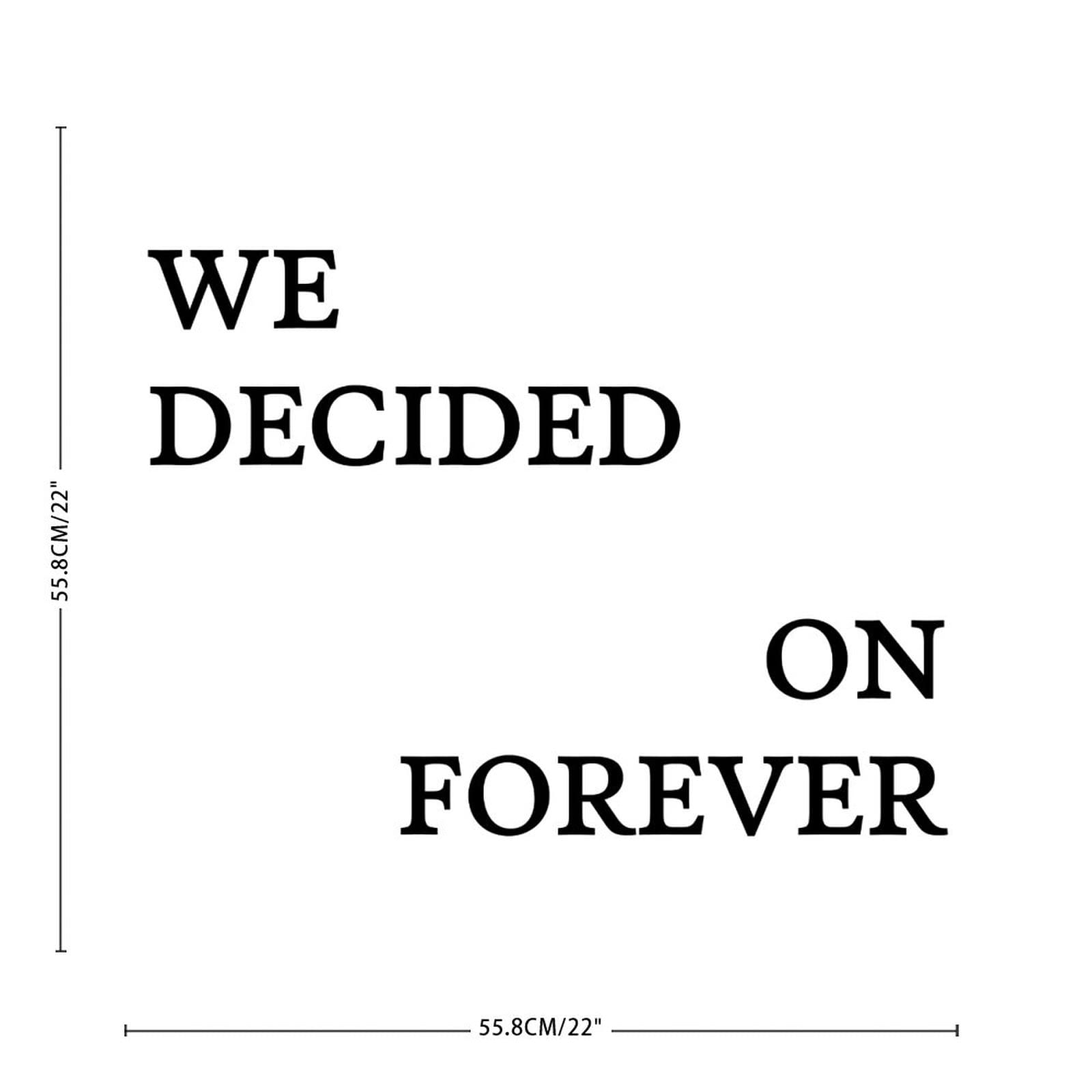 Forever Words Letter Stickers - Cute Vinyl Wall Decals with Inspirational Quotes for Bedroom, Living Room & Family Home Decor | Perfect for Nursery, Dorm Room & Office Wall Art
