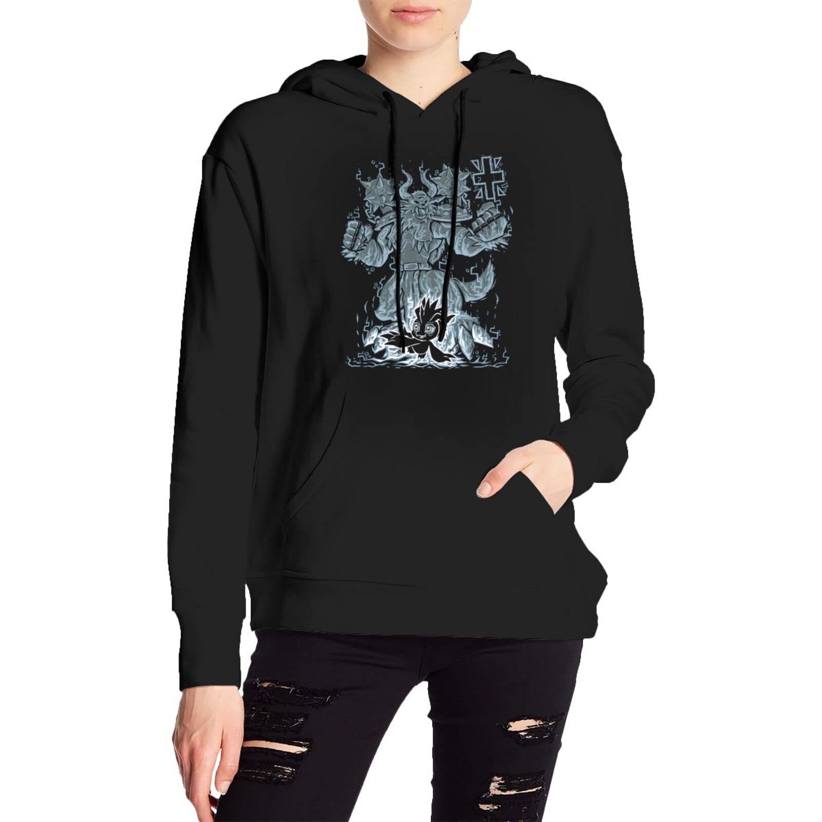Digimon Gomamon Anime Manga Hoodie for Women - Cute Long Sleeve Pullover Sweatshirt with Hood | Perfect for Cosplay, Casual Wear & Anime Conventions