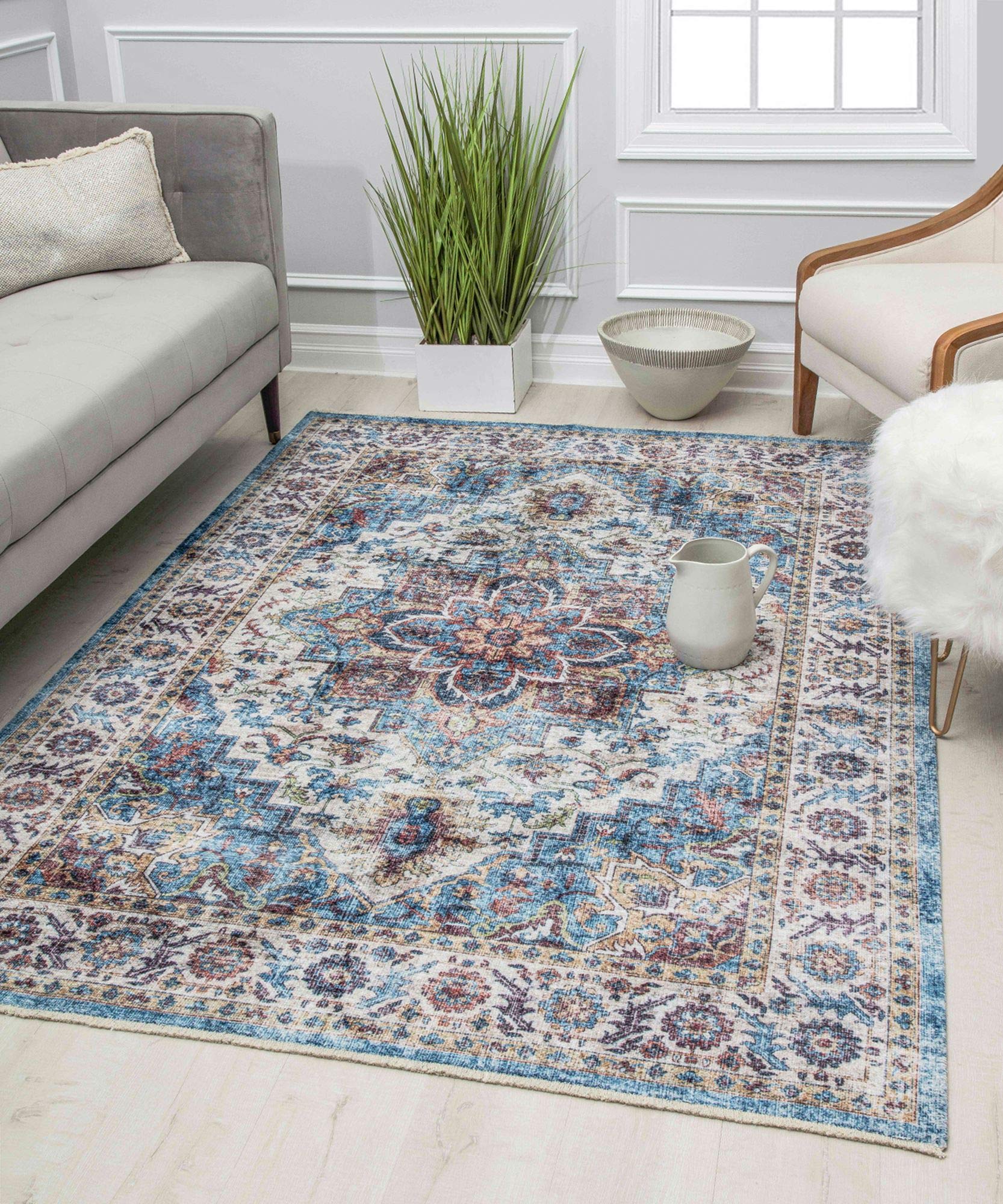 Good Vibes Vintage Area Rug 5'3