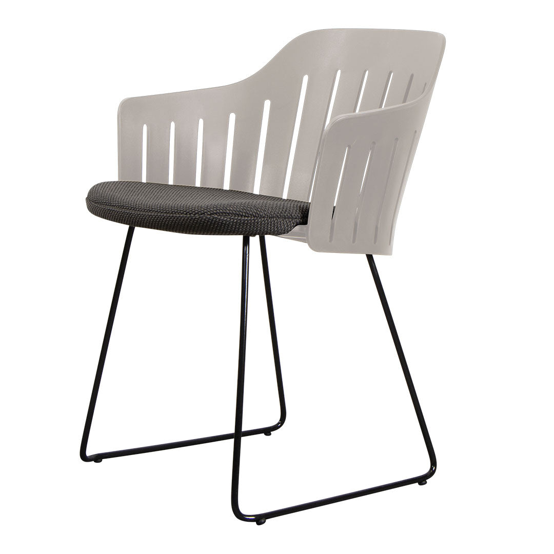 Premium Outdoor Chair with Sled Base & Comfortable Seat Cushion - Patio, Garden, Camping, and Backyard Relaxation Furniture