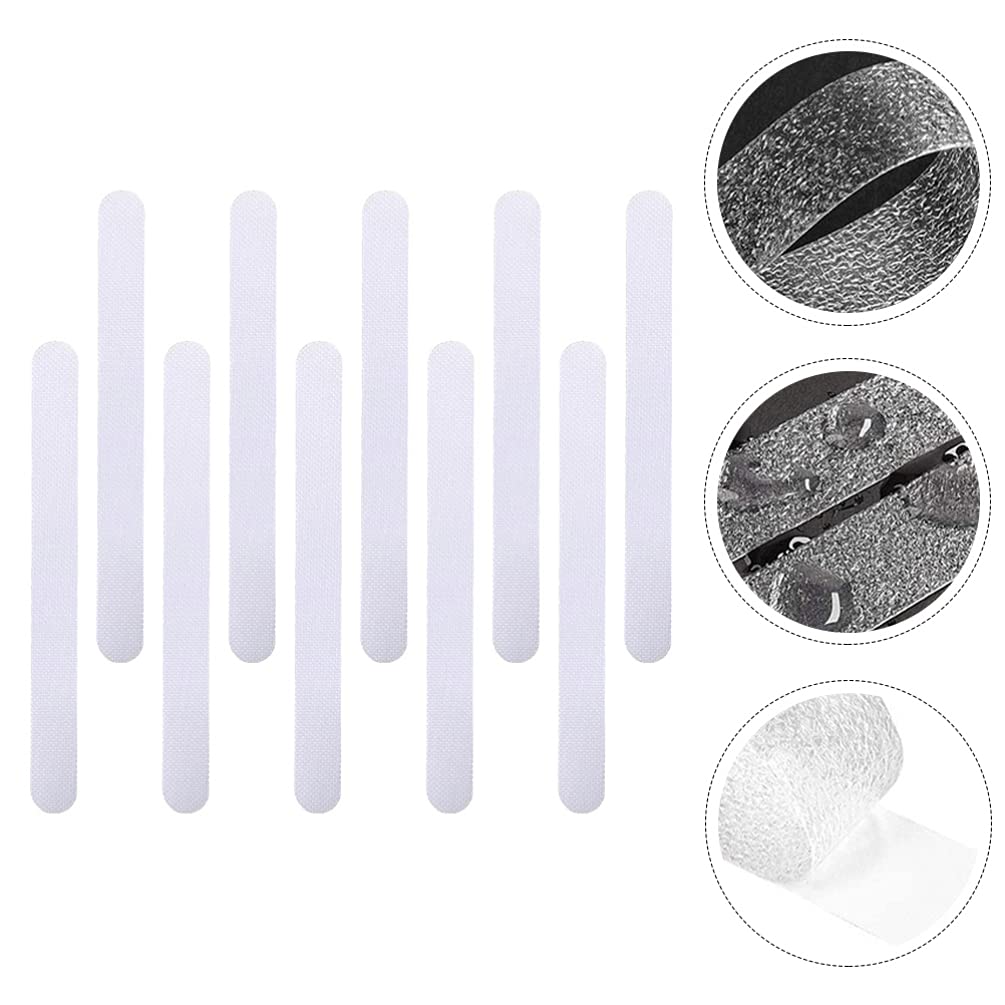 24-Piece Transparent Non-Slip Bathroom Floor Stickers | Anti-Skid Bathtub & Pool Safety Tape | Waterproof Adhesive Strips for Showers, Stairs, and Slippery Surfaces