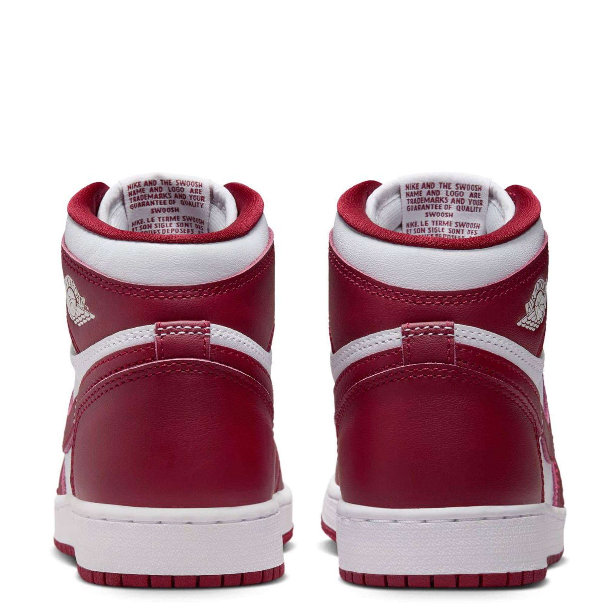 Jordan Retro High OG Artisanal Red White Team Red Big Kids Basketball Shoes (FD1437-160) - Size 5 - Perfect for School, Sports & Streetwear Fashion