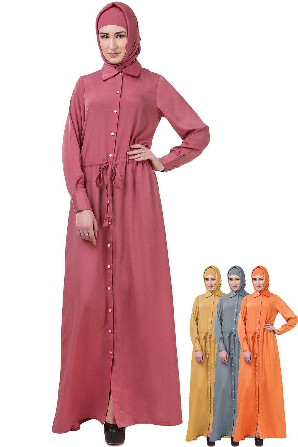 Elegant Ayaat Abaya - Modest Muslim Dress for Women - Perfect for Prayer, Eid, and Special Occasions
