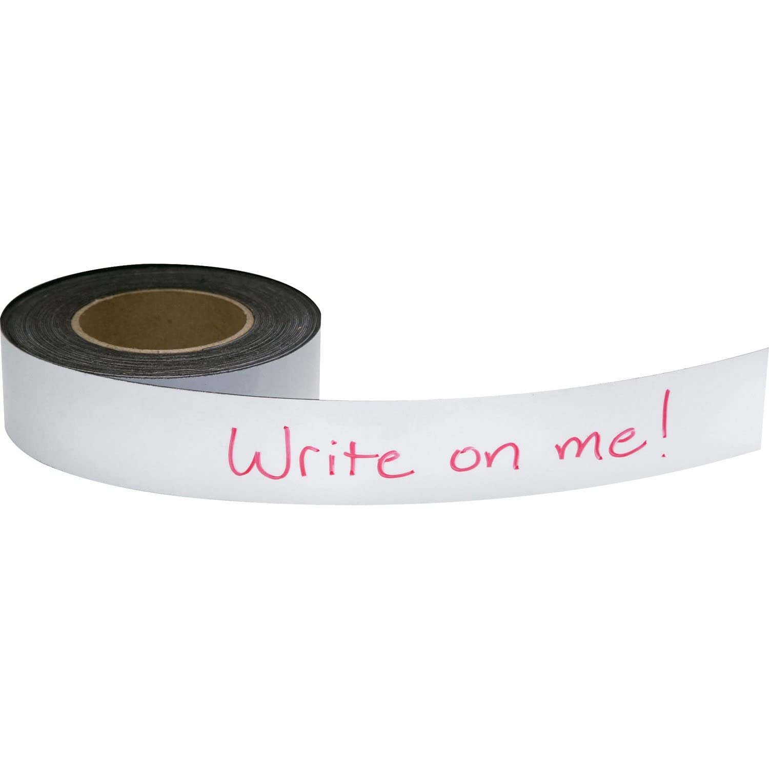 Baumgartens 66152 White Magnetic Labeling Tape - 2-Inch x 50-Ft Roll for Office, Home & Warehouse Organization