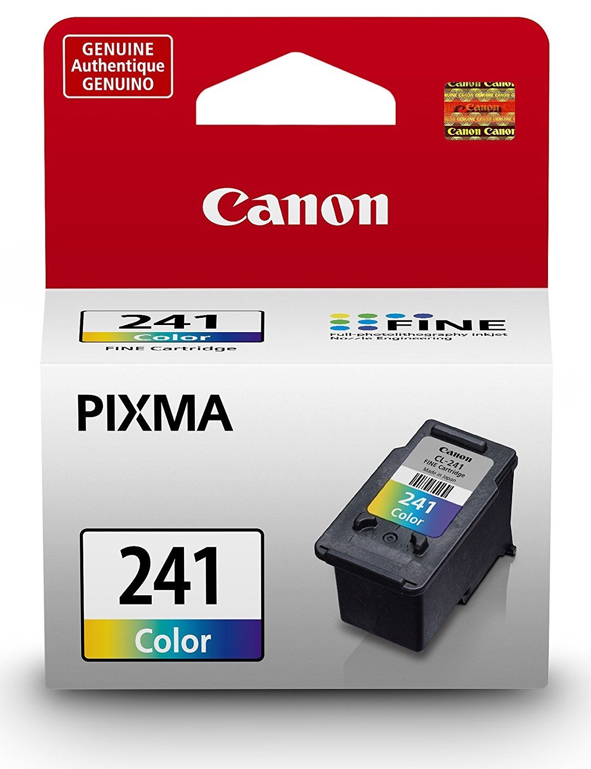 Genuine Canon CL-241 Color Ink Cartridge (5209B001) with PG-240XXL Black Ink - High-Quality Replacement for Canon Pixma Printers - Perfect for Home, Office & Photo Printing