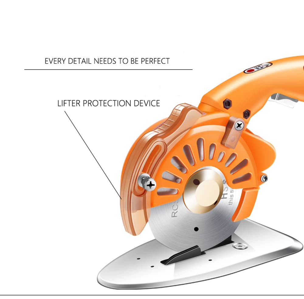 MXBAOHENG 125mm Industrial Electric Scissors - High Power Direct Drive Servo Cutting Machine for Fabric, Textile, Cloth & Leather - Professional Tailor's Cutter for Garment Factory, Sewing Workshop & DIY Craft Projects
