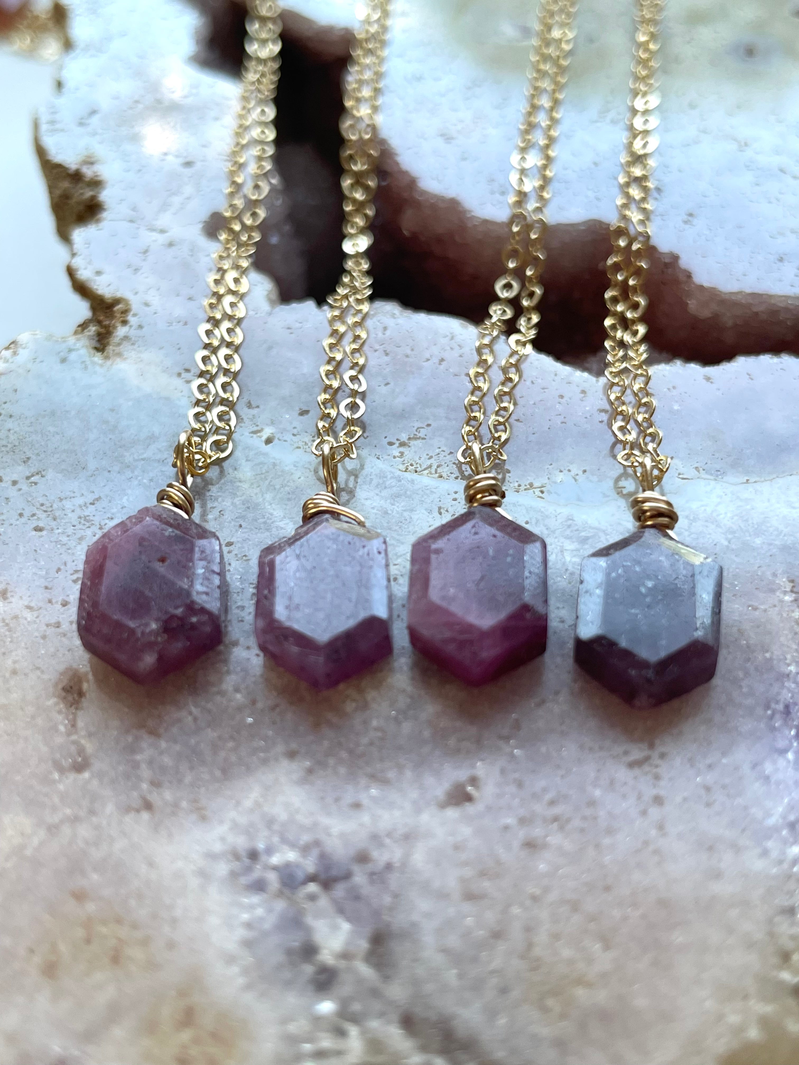 Elegant Ruby Pendant Necklace - July Birthstone Jewelry for Women | Perfect Gift for Birthday, Anniversary & Special Occasions