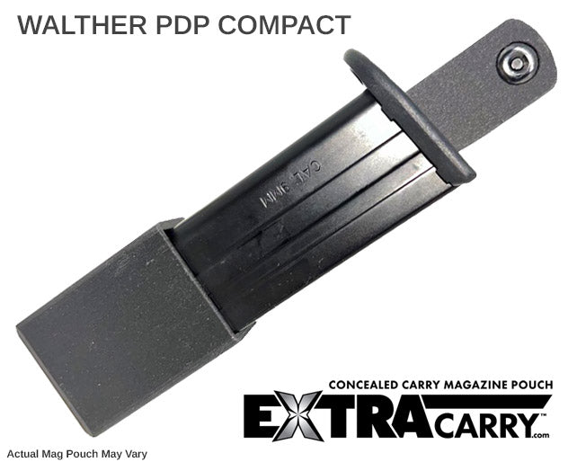 Walther PDP Compact 9mm 15 Round Magazine Pouch - Tactical Holster for Concealed Carry & Range Shooting | Durable Nylon Mag Holder for Walther Pistols