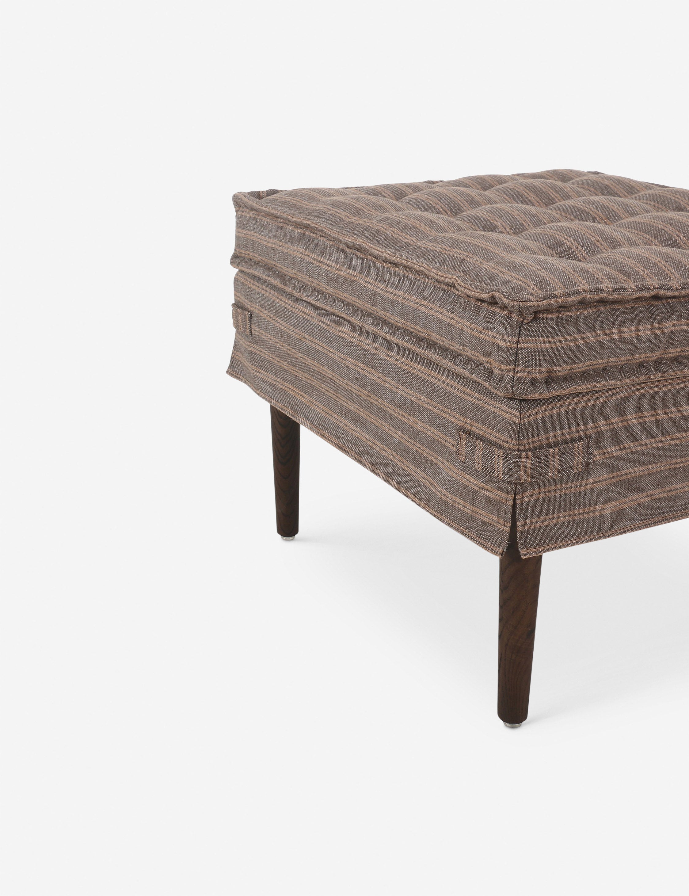 Cole Square Ottoman by Amber Lewis x Four Hands - Modern Storage Footrest for Living Room, Bedroom & Office - Perfect for Extra Seating & Stylish Home Decor