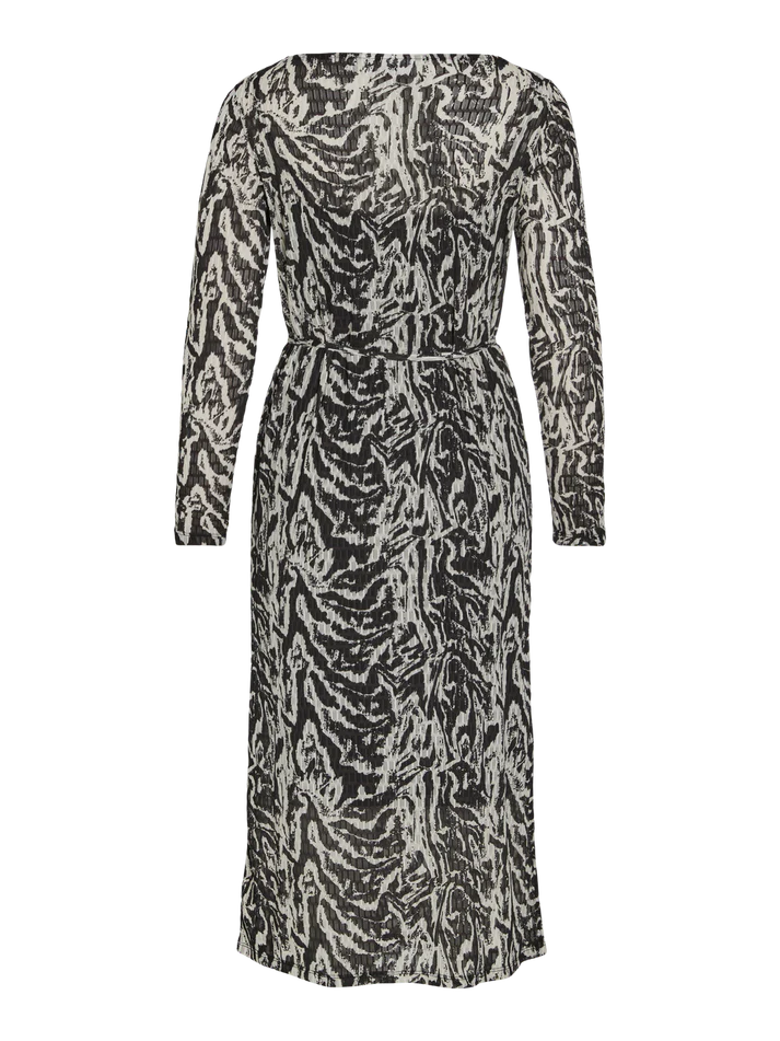 Nala Boat Neck Midi Dress - Elegant Black Beauty & Nala Birch Print Flowy Summer Dress for Women | Perfect for Beach Vacations, Date Nights & Casual Outings