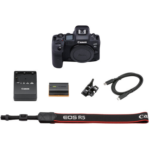 Canon EOS R5 Full Frame Mirrorless Camera with RF 35mm f/1.8 IS Macro STM Lens - 64GB Bundle for Professional Photography & Videography - Perfect for Travel, Portraits, and Content Creation