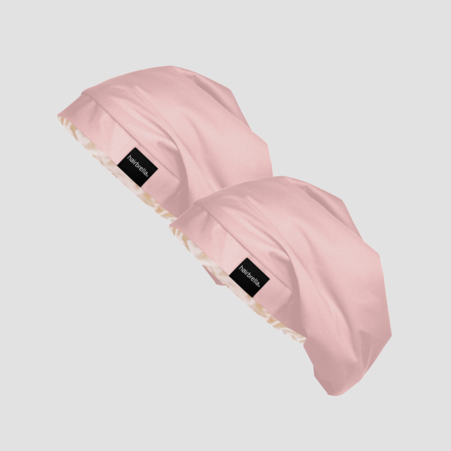 Hairbrella Satin Lined Kids' Sleep Cap Bundle (2 Pack) - Soft Protective Hair Bonnet for Curly & Natural Hair - Perfect for Nighttime & Travel Use