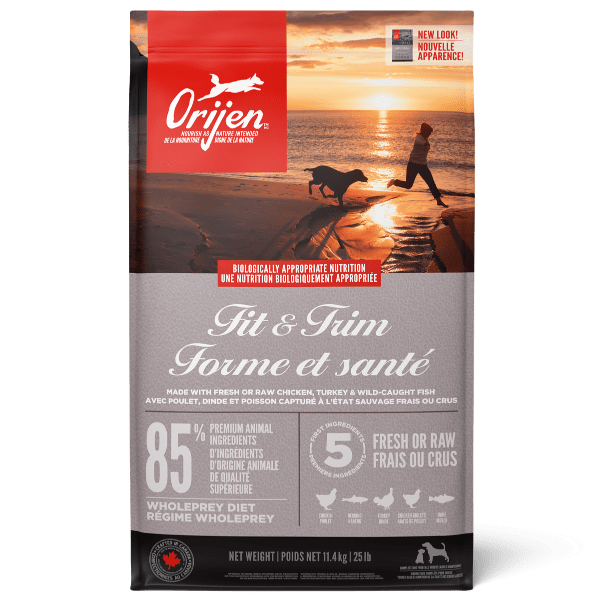 Orijen Fit & Trim Dry Dog Food for Weight Management - High Protein, Grain-Free Recipe - 11.4kg (25.1 lbs) - Perfect for Active & Overweight Dogs - Supports Healthy Weight Loss & Muscle Tone