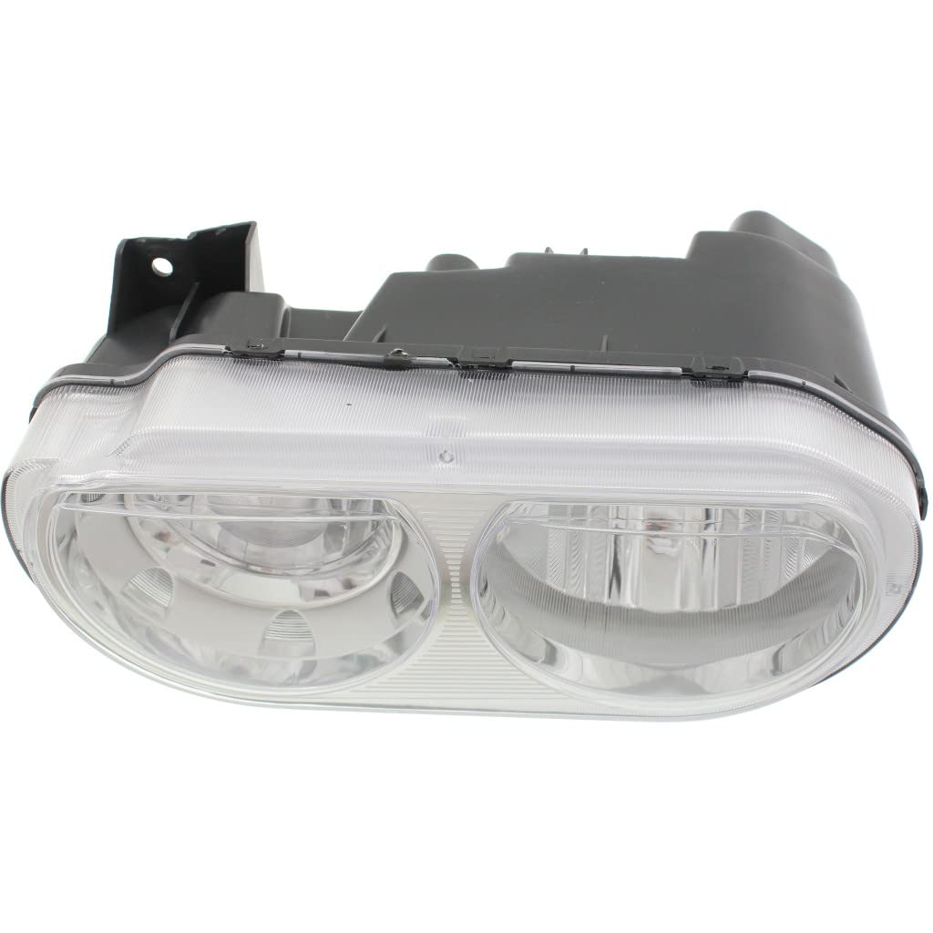 2008-2014 Dodge Challenger Headlight Assembly - Driver Side (CAPA Certified) - Replacement for CH2518137 - Perfect for Night Driving & Auto Restoration