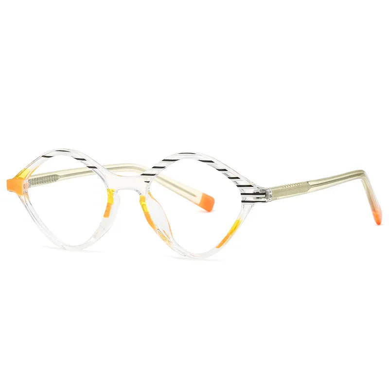 CCspace Women's Full Rim Oval TR90 Titanium Eyeglasses Frame - Lightweight & Durable for Work, Reading & Fashion (Model 56846)