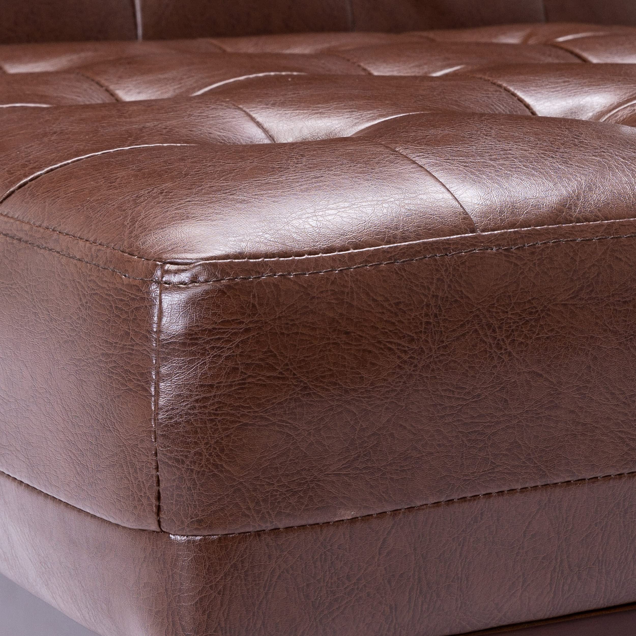 Christopher Knight Home Uintah Accent Chair - Dark Brown & Dark Espresso Upholstered Lounge Chair for Living Room, Bedroom, or Office - Comfortable Modern Seating with Sturdy Wooden Legs