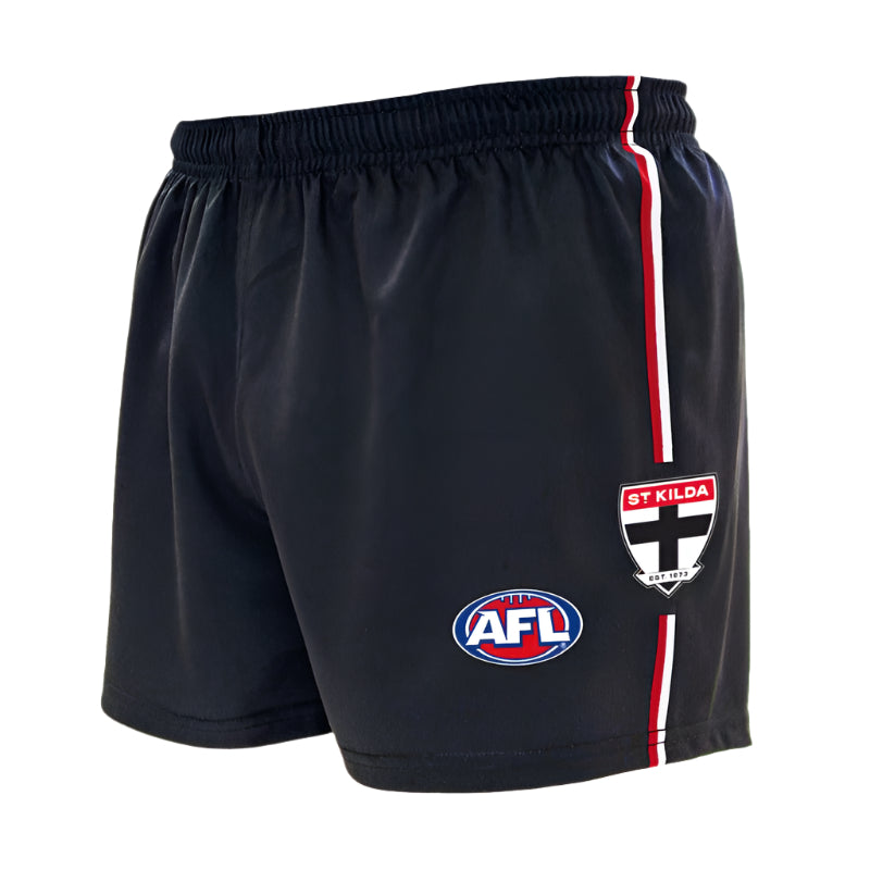 Burley Sekem St Kilda Saints AFL Replica Men's Football Shorts - Comfortable & Durable for Training, Games & Casual Wear