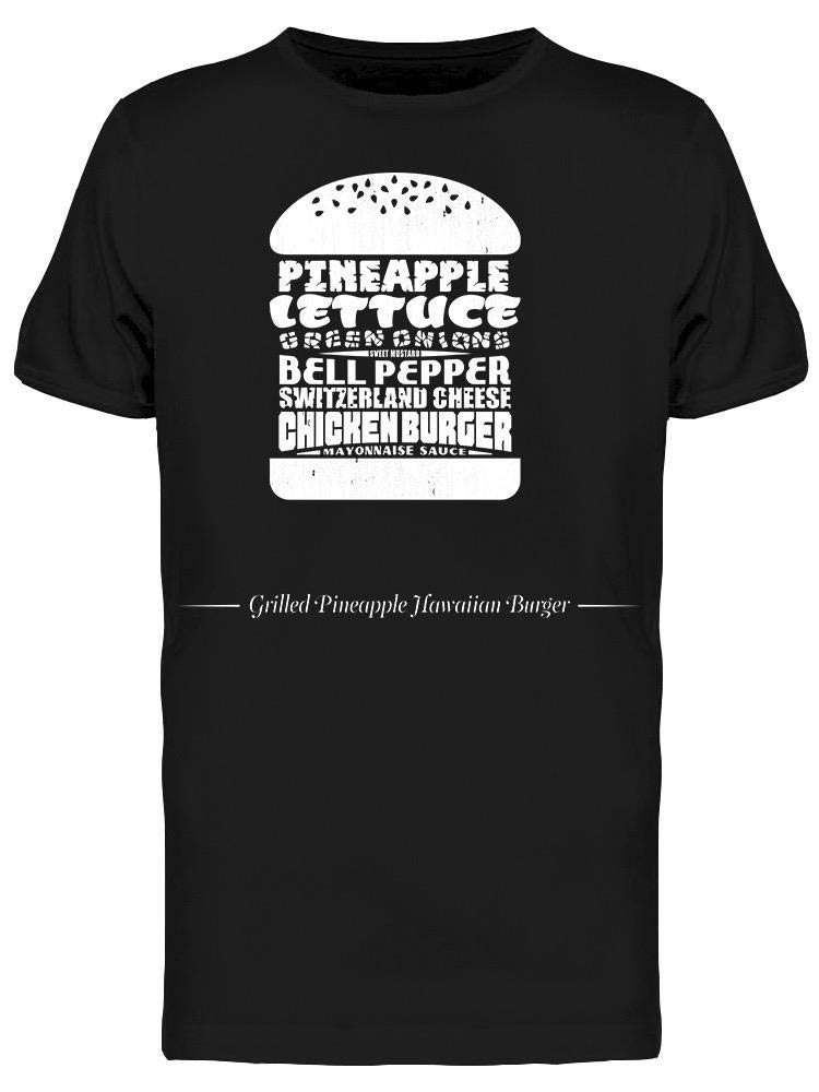 Chicken Burger Art T-Shirt for Men - Funny Food Graphic Tee - Casual Wear & Street Style Outfit