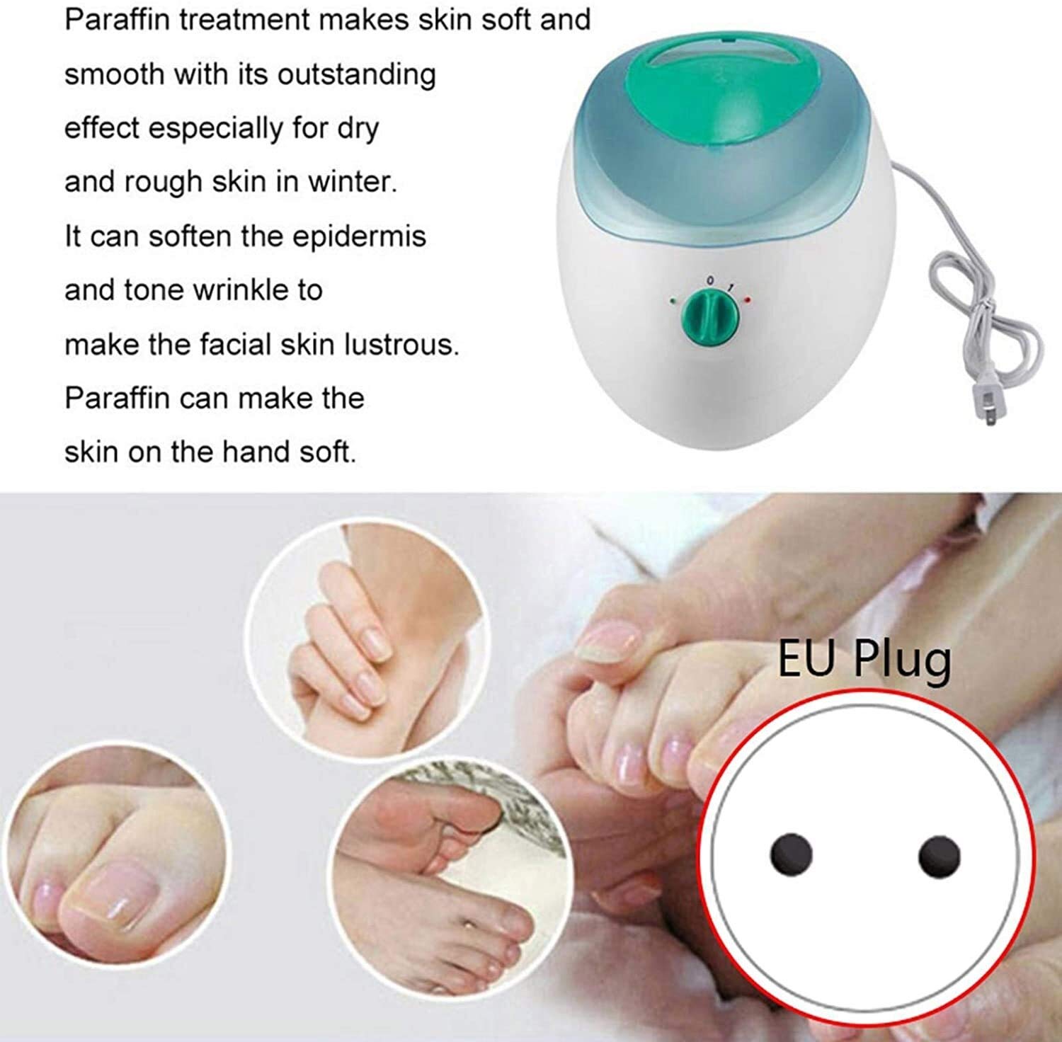 Premium Multifunctional Wax Warmer Machine with Aluminum Inner Tank - Ideal for Body Care, Hair Removal & Spa Treatments - JUNC Purple Wax Heater for Home & Professional Use