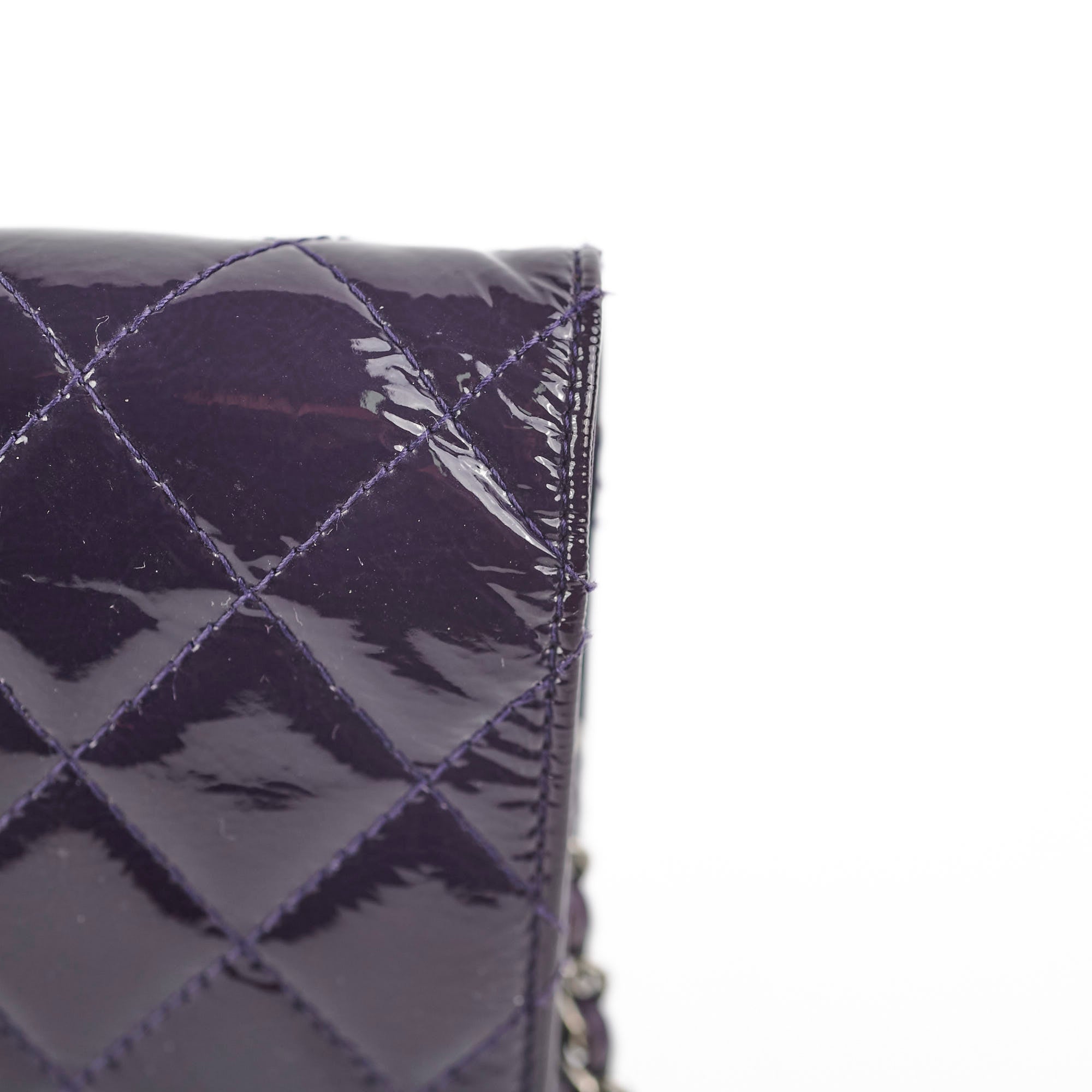 Chanel Reissue Patent Leather Wallet On Chain WOC in Purple - Luxury Crossbody Bag for Women, Perfect for Evening Events & Date Nights