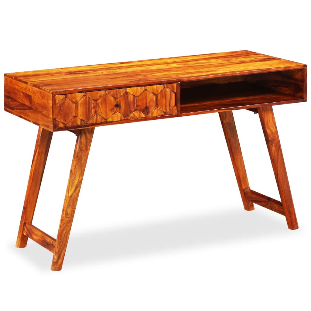 Sturdy Solid Sheesham Wood Writing Desk 46.5