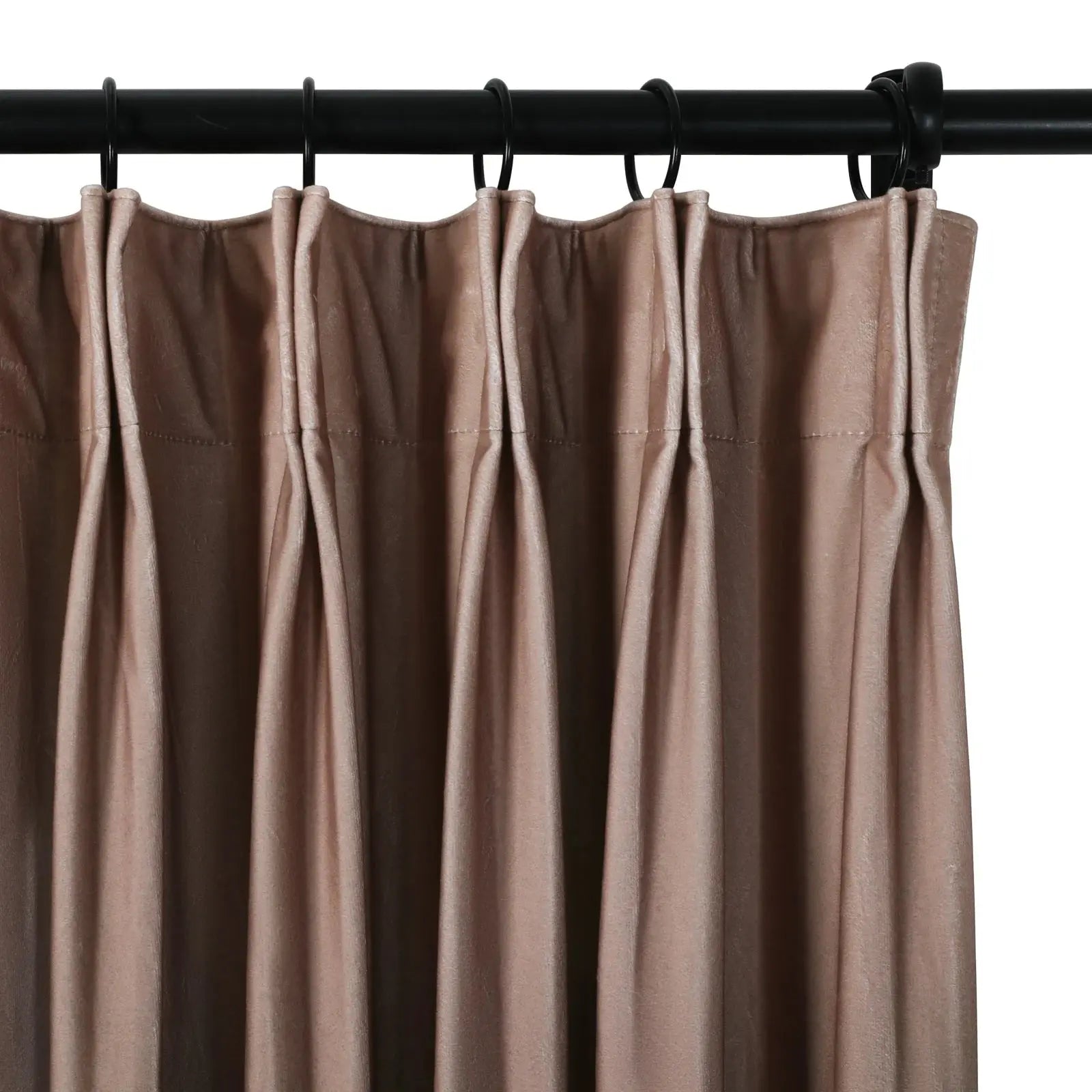 Amy Switzer Printed Velvet Pleated Curtains - Elegant Window Drapes for Living Room, Bedroom & Home Decor