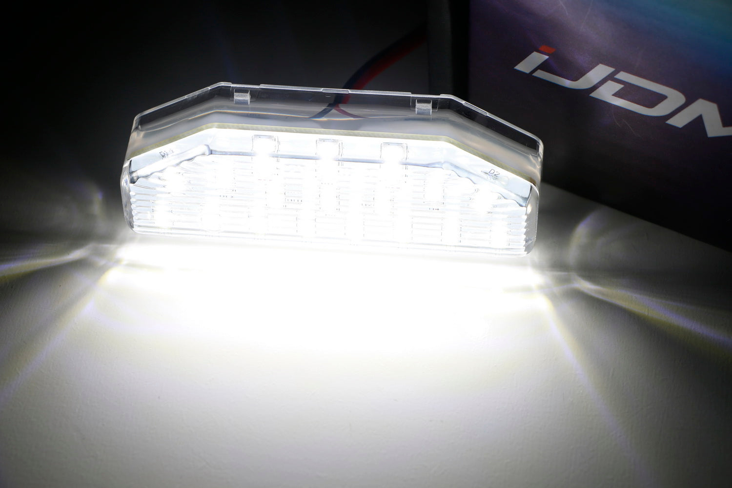 OEM Replacement 18 SMD White LED License Plate Light Assembly for Mazda RX-8 - Bright Illumination for Night Driving & Enhanced Vehicle Appearance