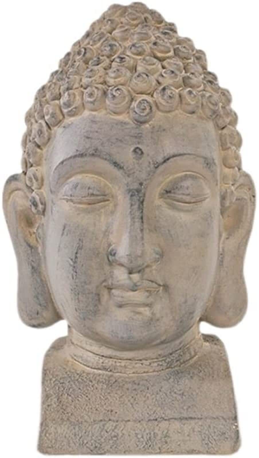 Buddha Head Statue - Shakyamuni Bust Sculpture, Classic Buddhist Statue for Outdoor Garden, Zen Decor & Spiritual Meditation - Perfect for Home Altar, Yoga Studio & Asian-Themed Landscaping