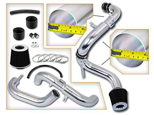 High Performance Cold Air Intake Kit with Black Filter for 2006-2011 Honda Civic DX/LX/EX - Improves Engine Airflow & Acceleration for Street Racing & Daily Driving