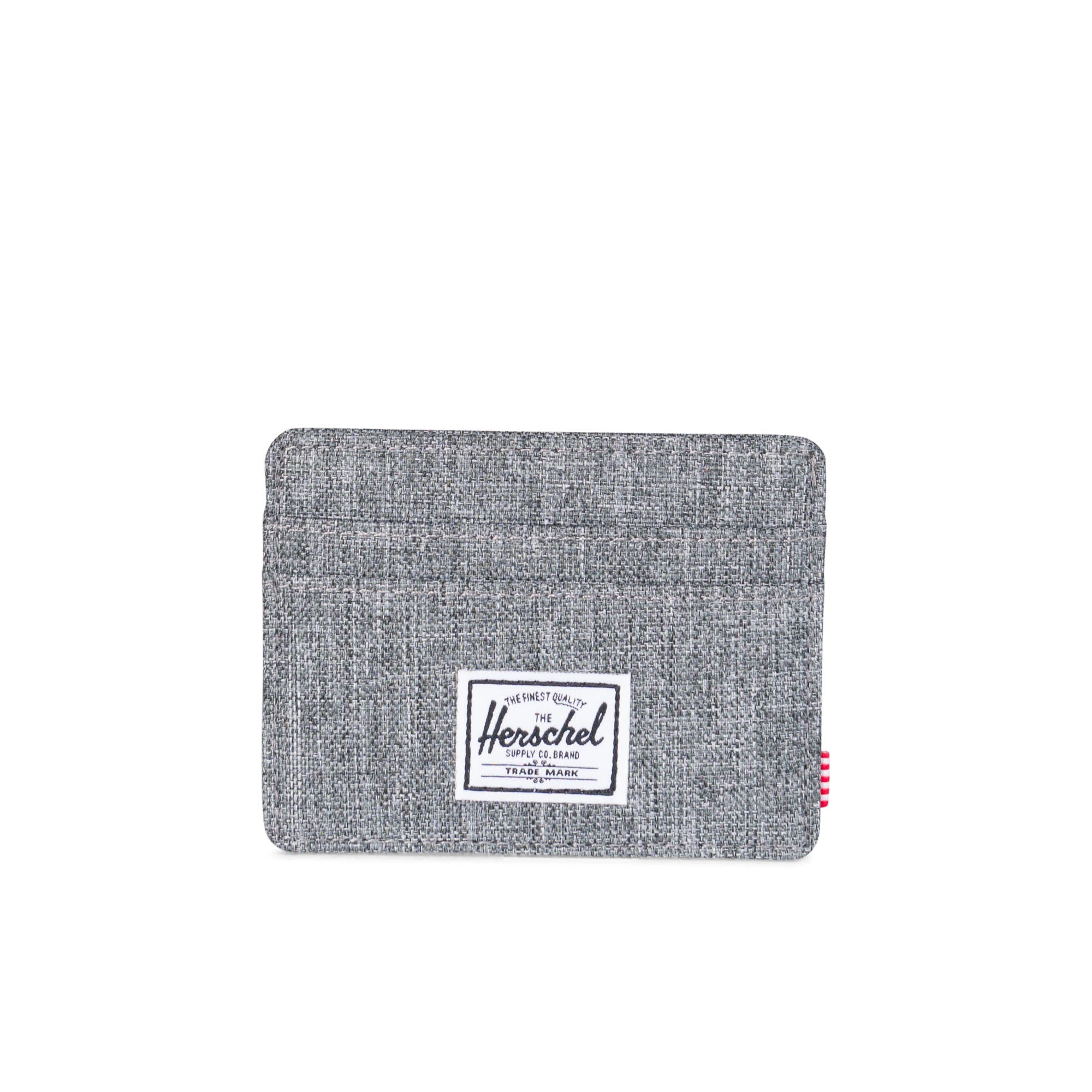 Herschel Charlie Wallet - Slim RFID Blocking Bifold Wallet for Men - Raven Crosshatch Design - Perfect for Everyday Use, Travel & Business
