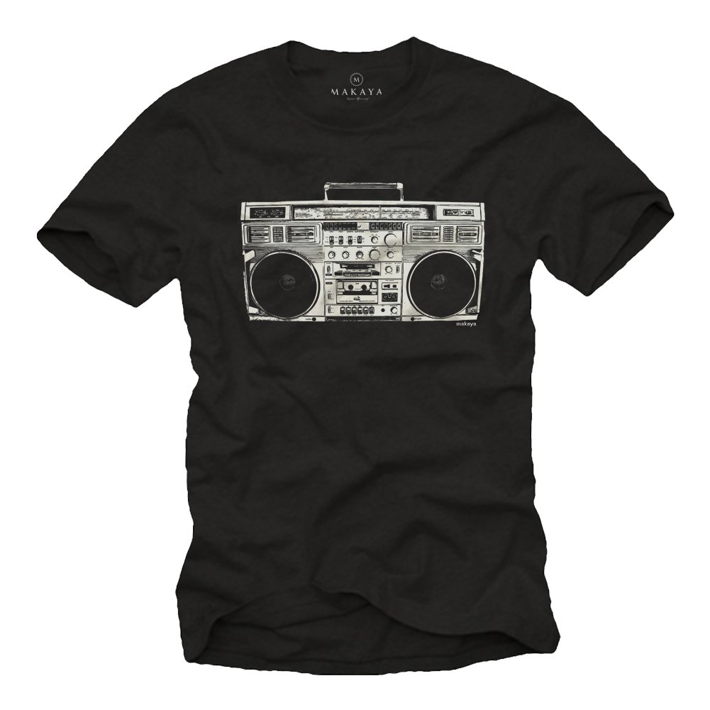Vintage Boombox Music T-Shirt - Retro 80s Graphic Tee for Men & Women - Perfect for Concerts, Music Festivals & Casual Wear