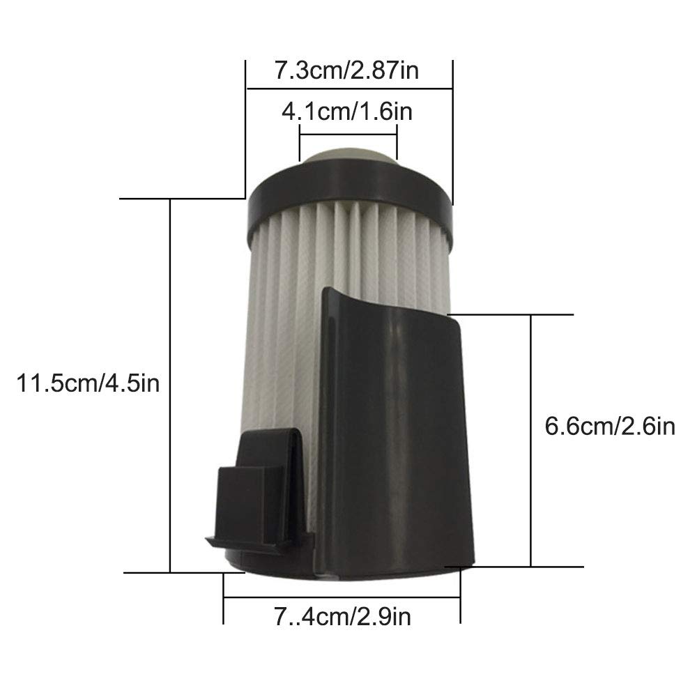 SaferCCTV 4-Pack HEPA Vacuum Filters Replacement for Eureka DCF-10/DCF-14 Upright Vacuum Cleaner | Dust & Allergen Reduction | Ideal for Home, Office & Pet Hair Cleaning