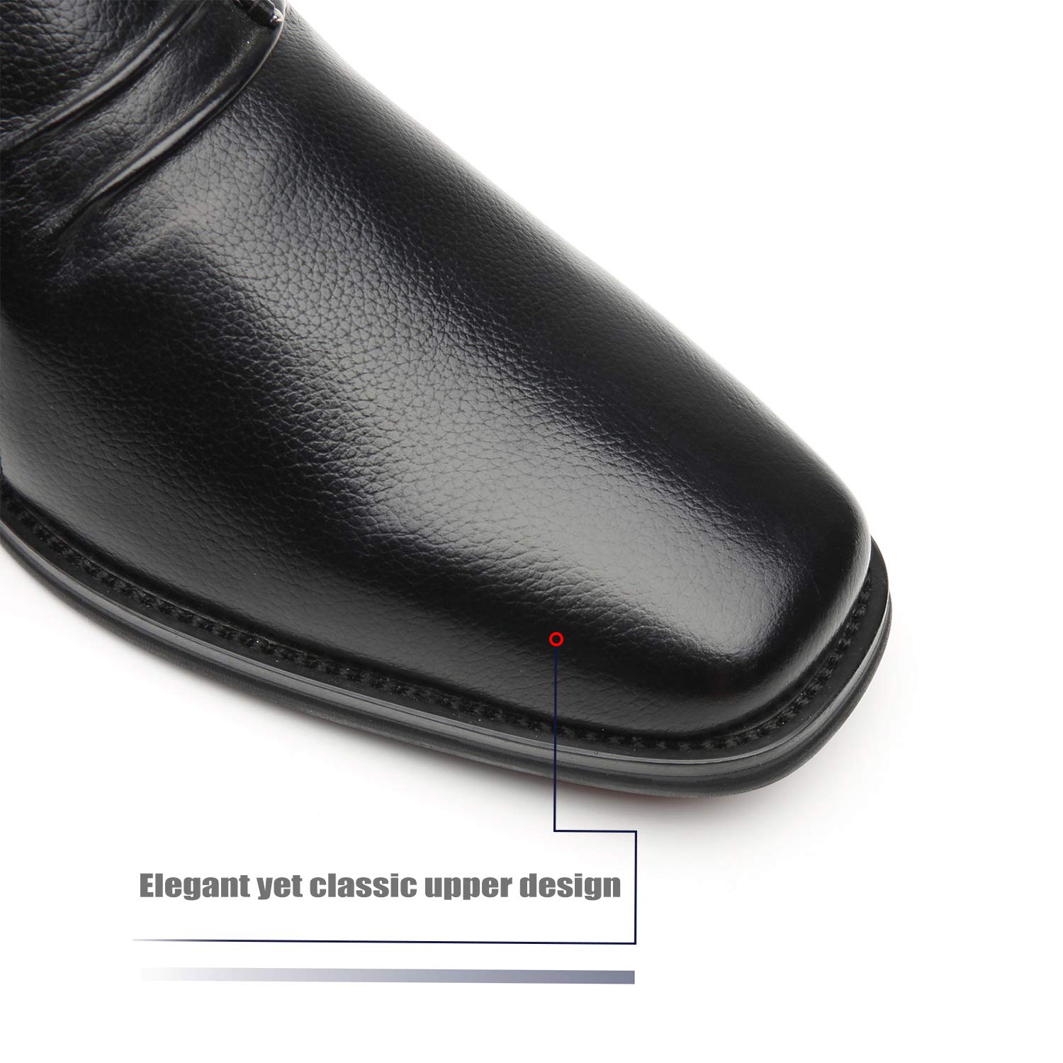 Men's Leather Slip On Loafers - Comfortable Business Casual Dress Shoes for Work & Office | Classic Style for Professional & Formal Occasions