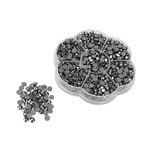 Hotfix Rhinestones for Nails - Shiny Transparent Long Lasting DIY Nail Art Decorations, Phone Cases & Bags (JM201 Black) - Perfect for Manicures, Crafts & Accessory Customization