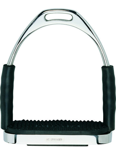 Premium Sprenger System 4 Stainless Steel Equestrian Stirrups - Lightweight & Durable Riding Stirrups for Dressage, Jumping & English Riding