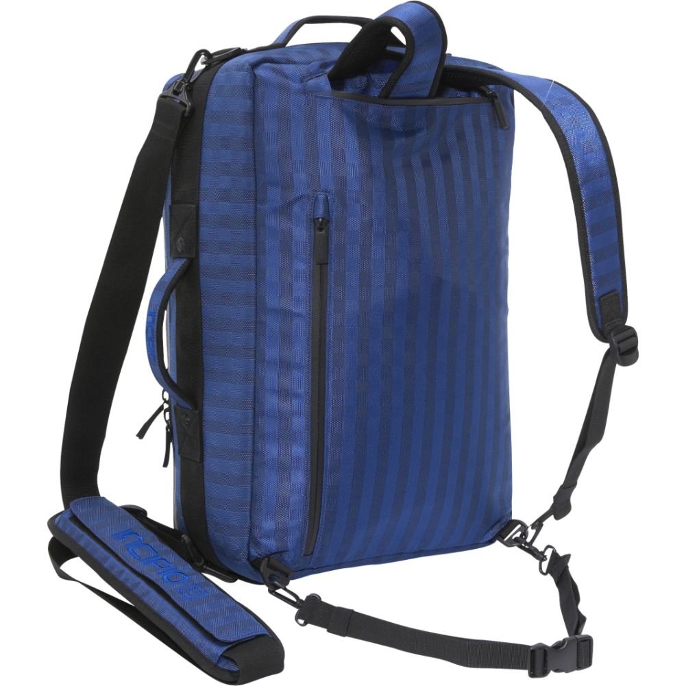 Incipio Weekender Nylon Travel Bag - Blue Checked (BG-112) | Durable Carry-On Duffel for Weekend Getaways & Business Trips | Perfect for Gym, Work & Air Travel