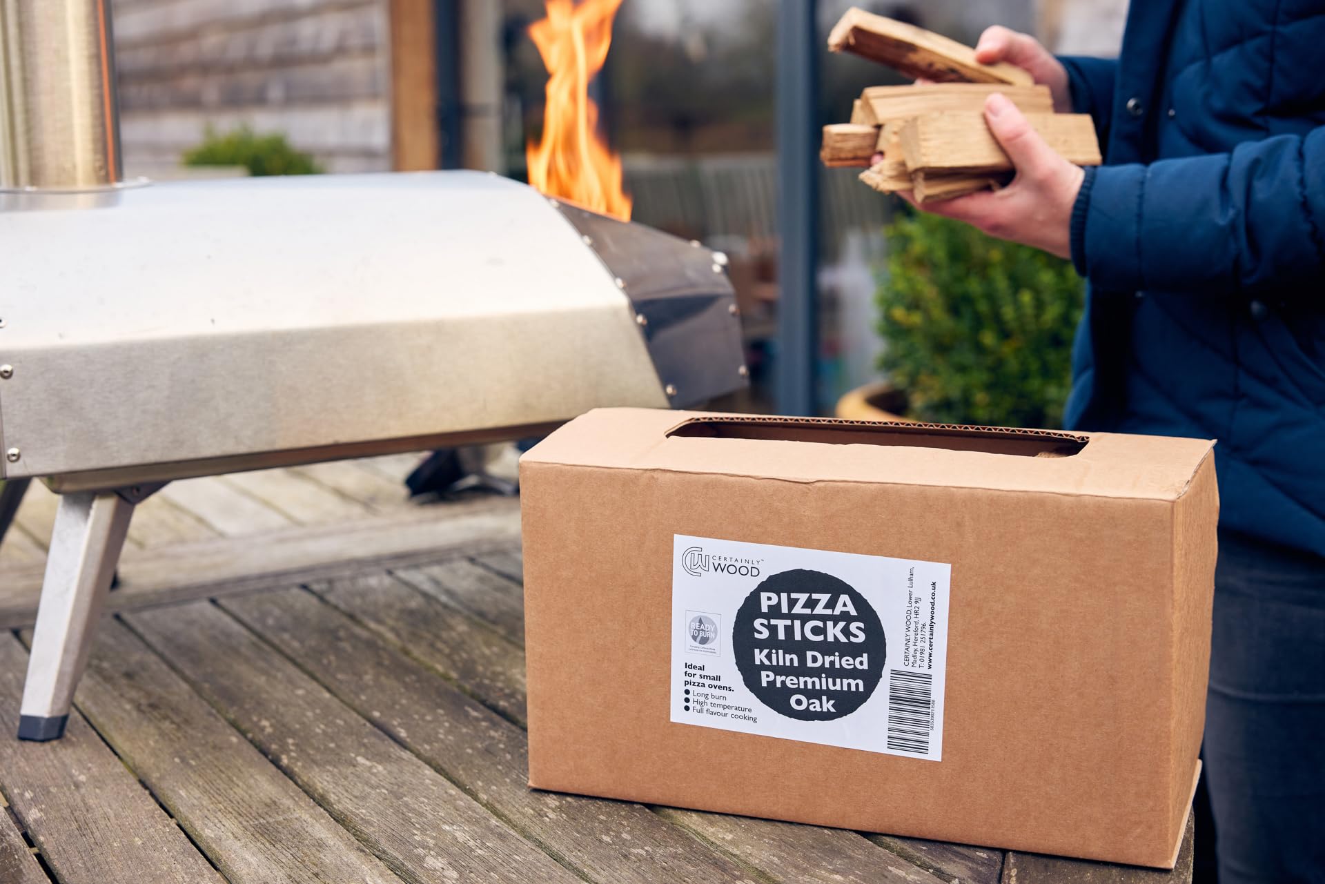 Premium Oak Pizza Sticks – Kiln-Dried Hardwood Kindling for Small & Mini Pizza Ovens – Fast Lighting, Long Burning, High Heat – Sustainably Sourced & Ready to Use – Perfect for Outdoor Pizza Parties, Campfires, and Wood-Fired Cooking