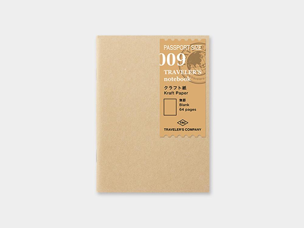 Premium Kraft Paper Refill for TRAVELER'S Notebook Passport Size - 009 - Durable & Eco-Friendly Journaling Paper for Travel, Sketching & Note Taking