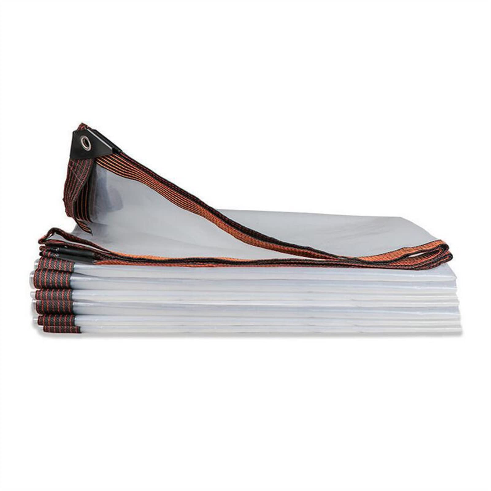 KUYUC Clear Tarps with Grommets - Waterproof Plastic Sheeting for Outdoor Use, Patio Enclosure, Greenhouse Cover, Canopy Protection (5x6m/16x20ft) - Perfect for Camping, Construction, and Weatherproofing