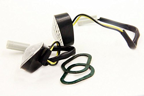 HTTMT MT224-008 Euro LED Flush Mount Turn Signal Lights - Clear Lens Compatible with 2006-2008 Yamaha YZF R1 R6 R6S Motorcycles | Durable Waterproof Indicators for Street Racing & Custom Bike Builds