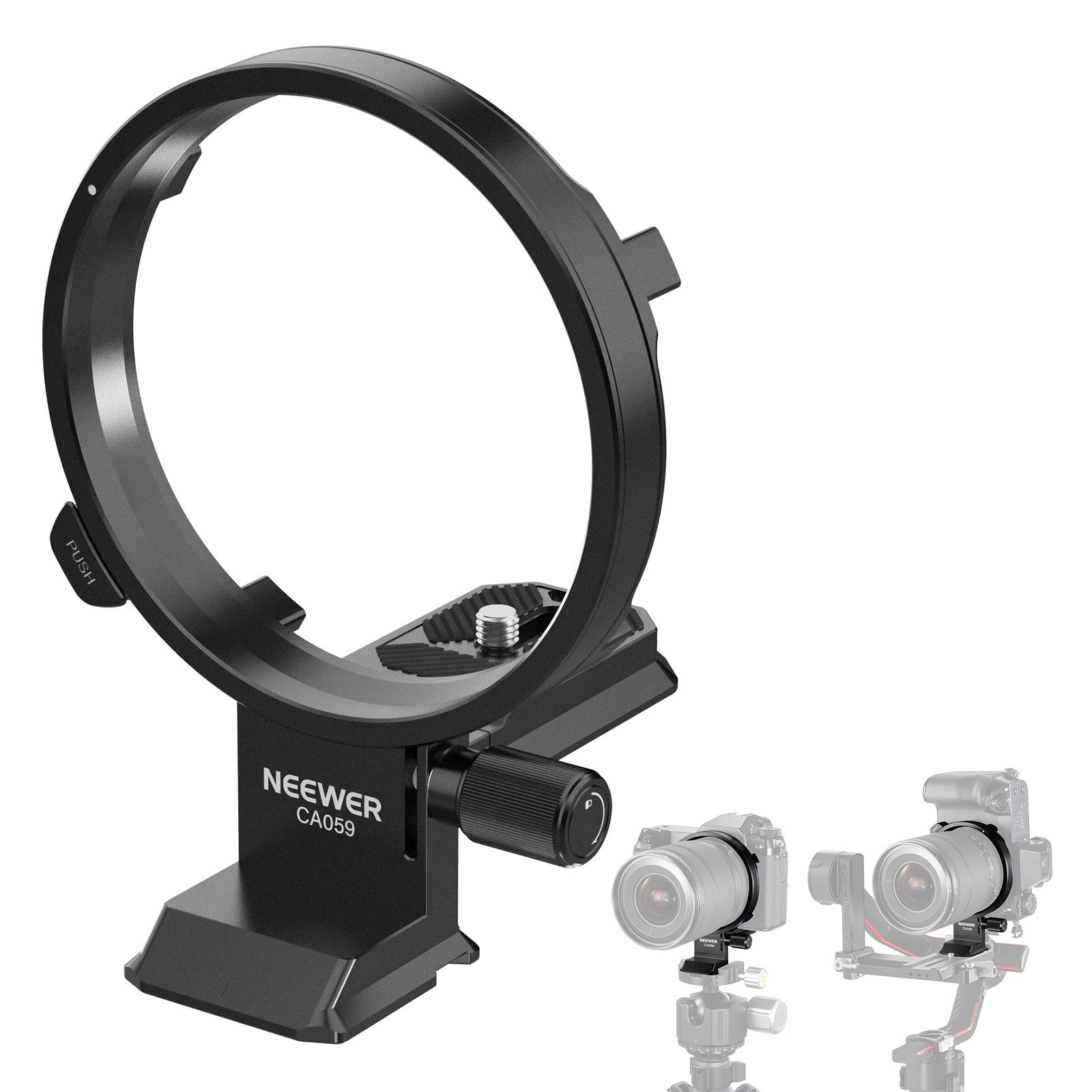 NEEWER CA059 Rotatable Camera Lens Collar for Fujifilm GFX100 II GFX100S GFX50S II - Professional Support for Landscape & Portrait Photography