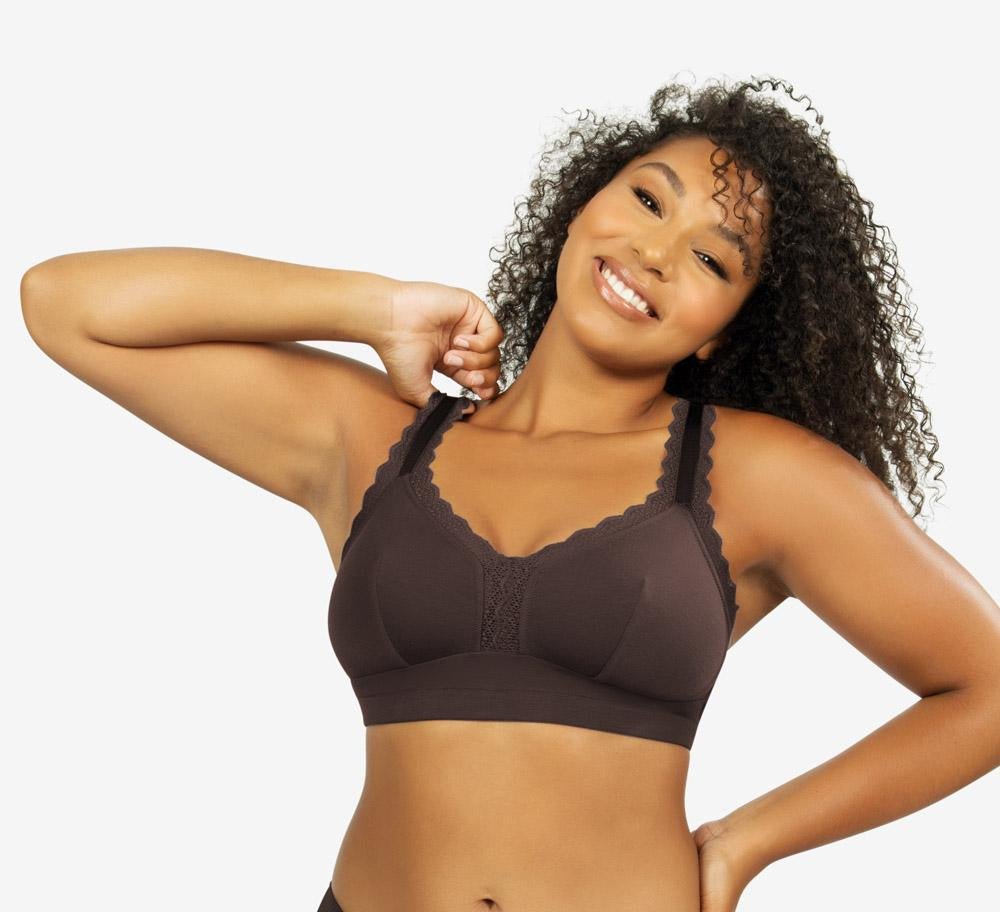 Parfait Dalis Wire Free Bralette - Comfortable Seamless Deep Nude Bra for Women | Perfect for Yoga, Lounge & Everyday Wear