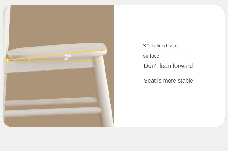 Solid Wood Lift Kid's Chair - Oak & Birch, White - Perfect for Kids' Study Desk, Playroom & Nursery